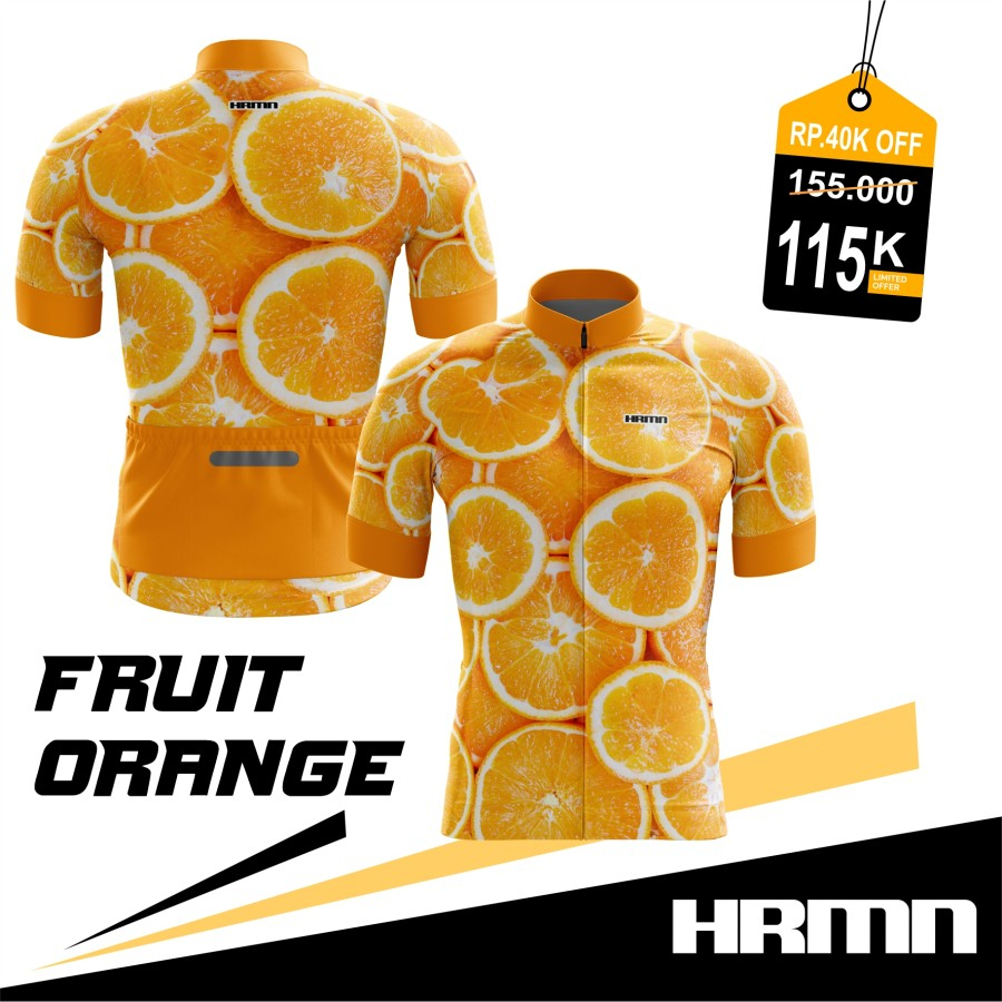 Jersey Road Bike / Jersey Roadbike - HRMN Fruit Orange