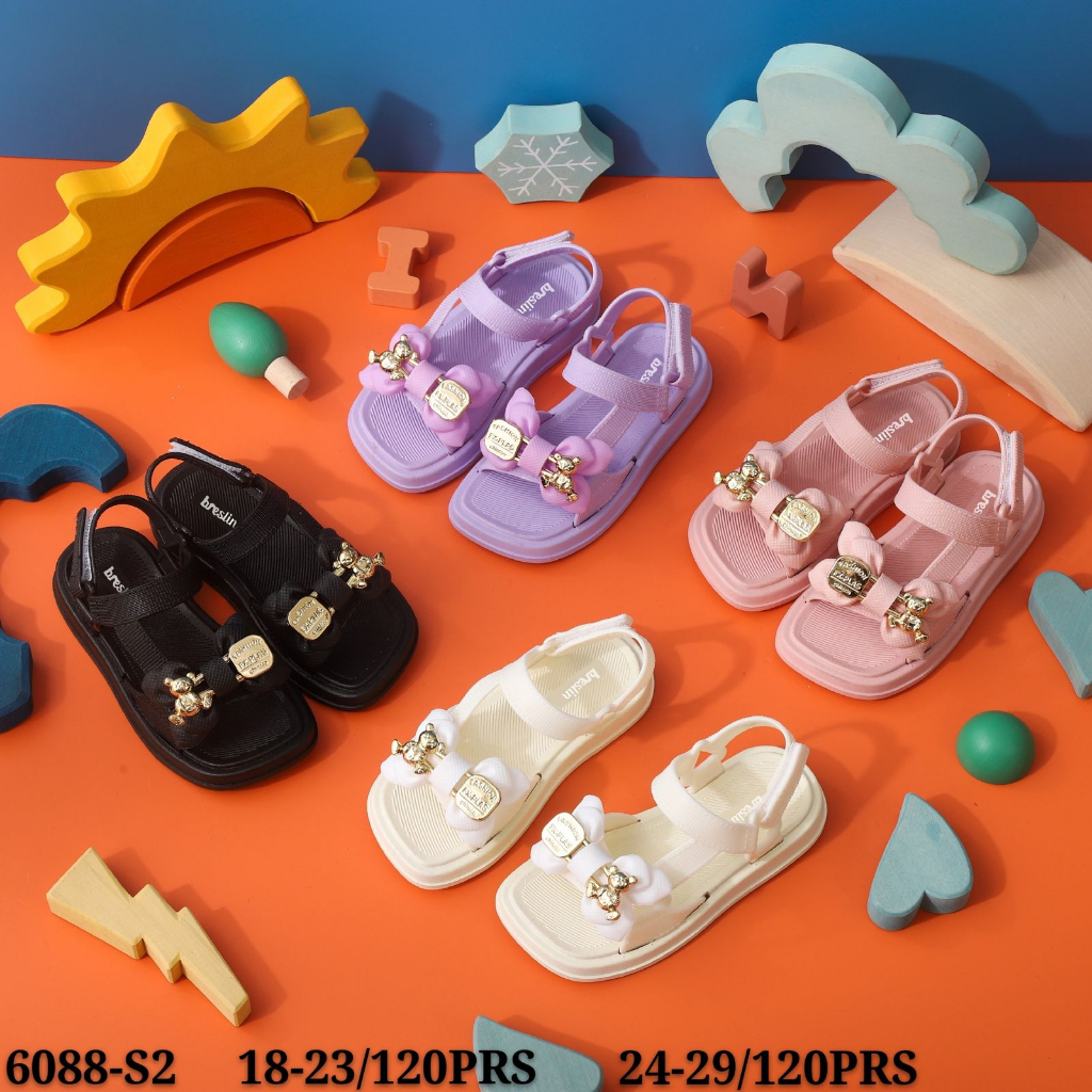 Sandal Anak Perempuan  Bear Pita Rabbit Bear &amp; Pita Flower Bear Winola Collection WNL 6088-S1/S2 (24-29)