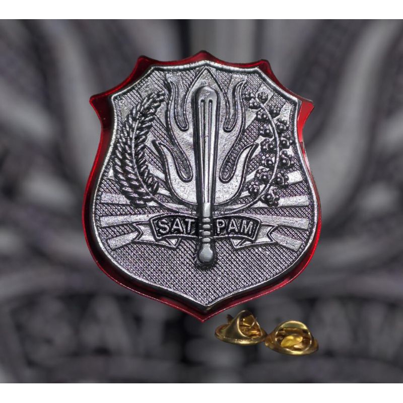 Pin kewenangan sinar akrilik magnet satpam