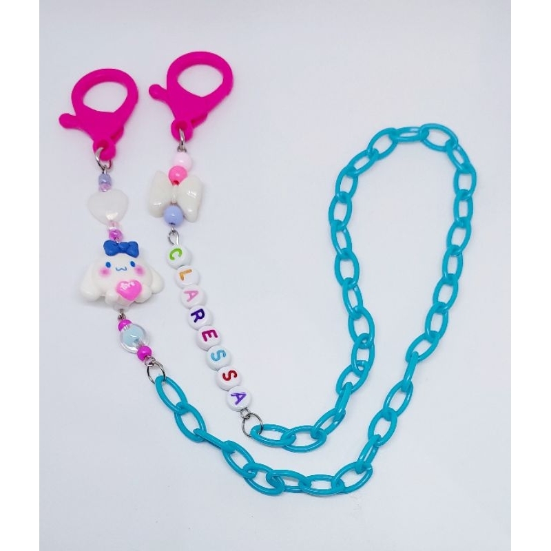 Kalung Masker Anak dengan Nama/ Kalung Masker Anak Inisial