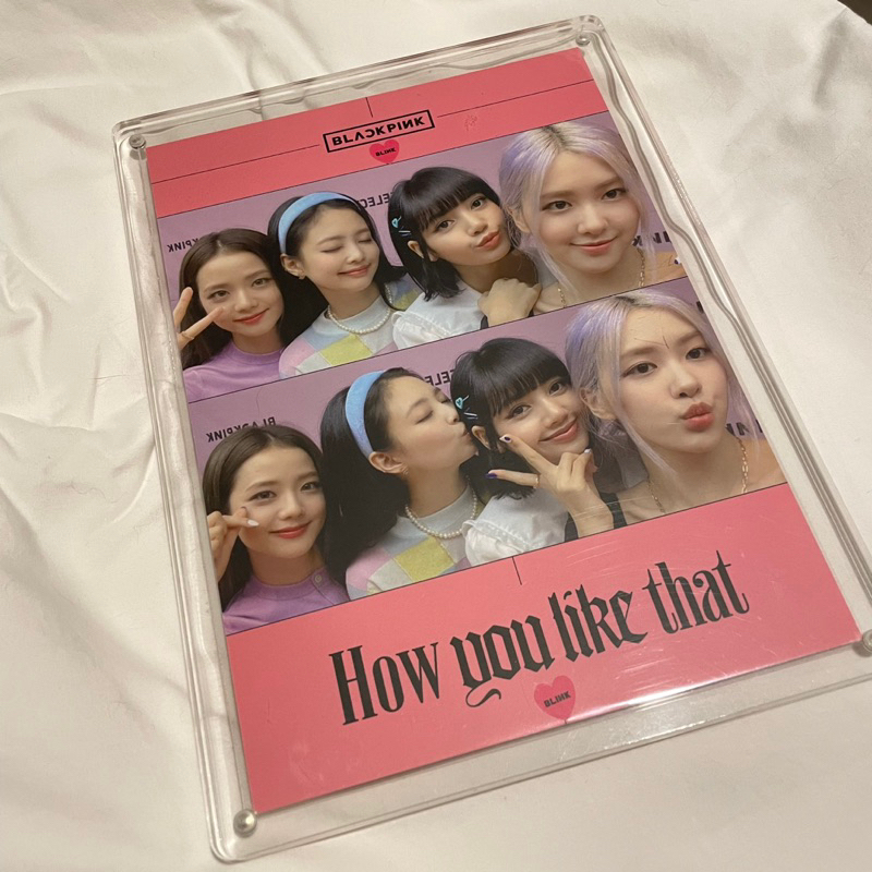 Blackpink how you like that broadcast attendance card [hylt / jennie / jisoo / lisa / rosé rose]