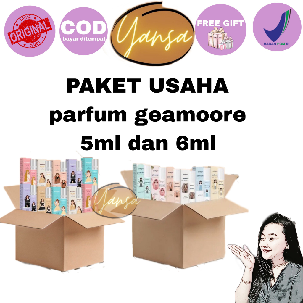 PAKET USAHA PARFUM GEAMOORE addited inspired deo hijab casa sultan