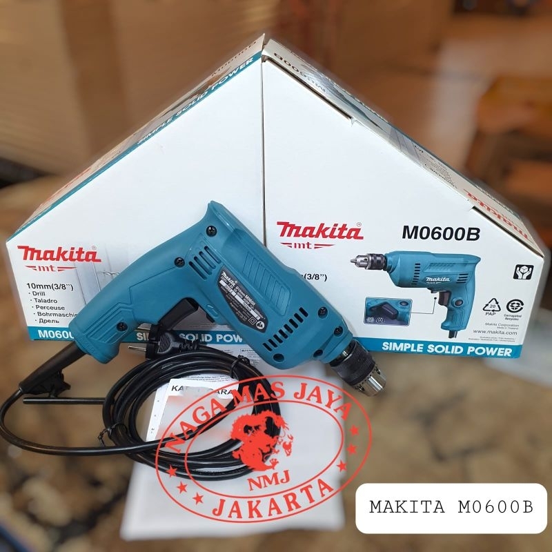 MESIN BOR TANGAN 10MM MAKITA M0600B / BOR TANGAN MAKITA M0600 B / BOR TANGAN MAKITA M 0600 B