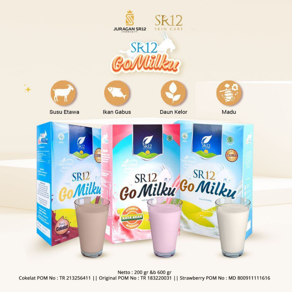 

SR12 Susu Etawa Gomilku/Asam Urat/Masalah Pencernaan/Diabetes/Masalah Pernapasan/Penggemuk Badan/Kolesterol/Lansia/Bumil Busui