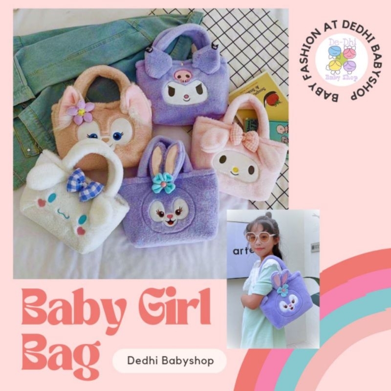 Tas Boneka Bulu Anak Tas Jinjing Totebag Handbag Lucu