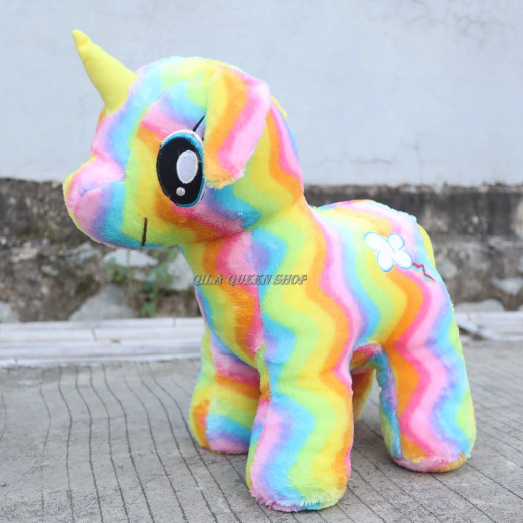 BONEKA KUDA PONI PELANGI JUMBO, RAINBOW