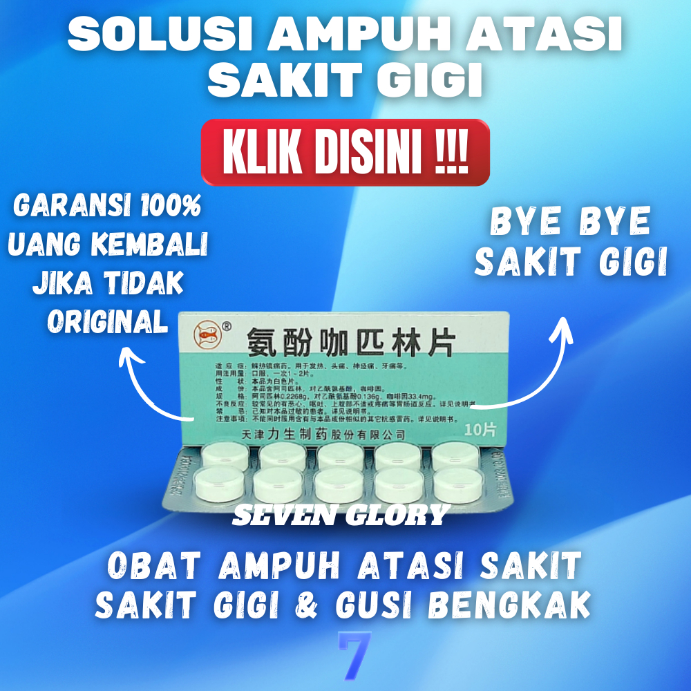 OBAT SAKIT GIGI TABLET BERLUBANG AMPUH CENDON ORIGINAL 100% NGILU DAN NYERI