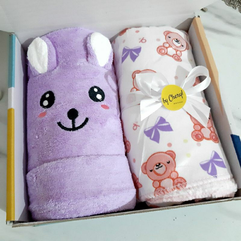 Hampers Baby Gift Set / Handuk bayi dan Selimut Bayi