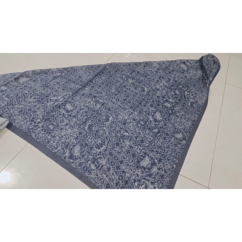 HIJAB MOTIF VOAL PREMIUM BIRU