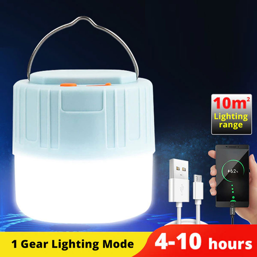 TaffLED - Lampu Gantung Cas USB - Lentera Tenda Darurat Rechargeable - Emergency Camping Lantern