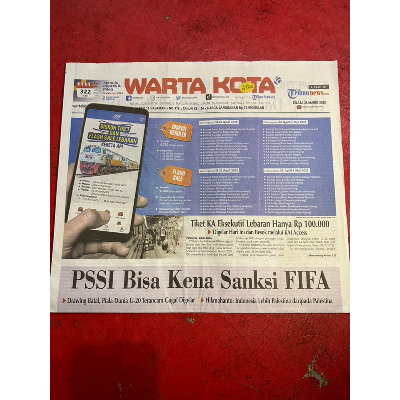 Iklan Koran Wartakota Kehilangan Lowongan Rumah Mobil