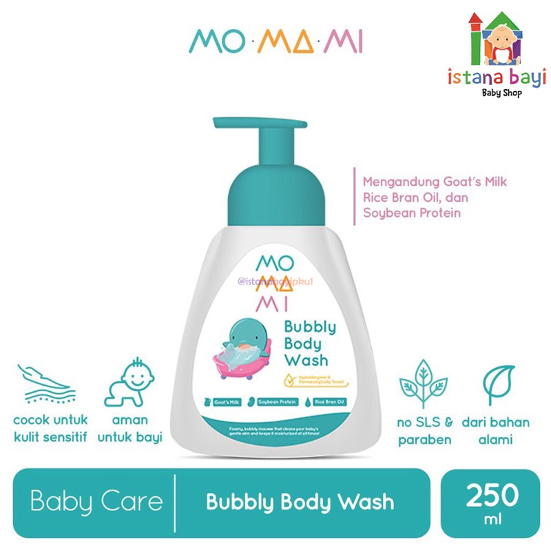 Momami Bubbly Body Wash 250ml-Momami Body Wash bayi