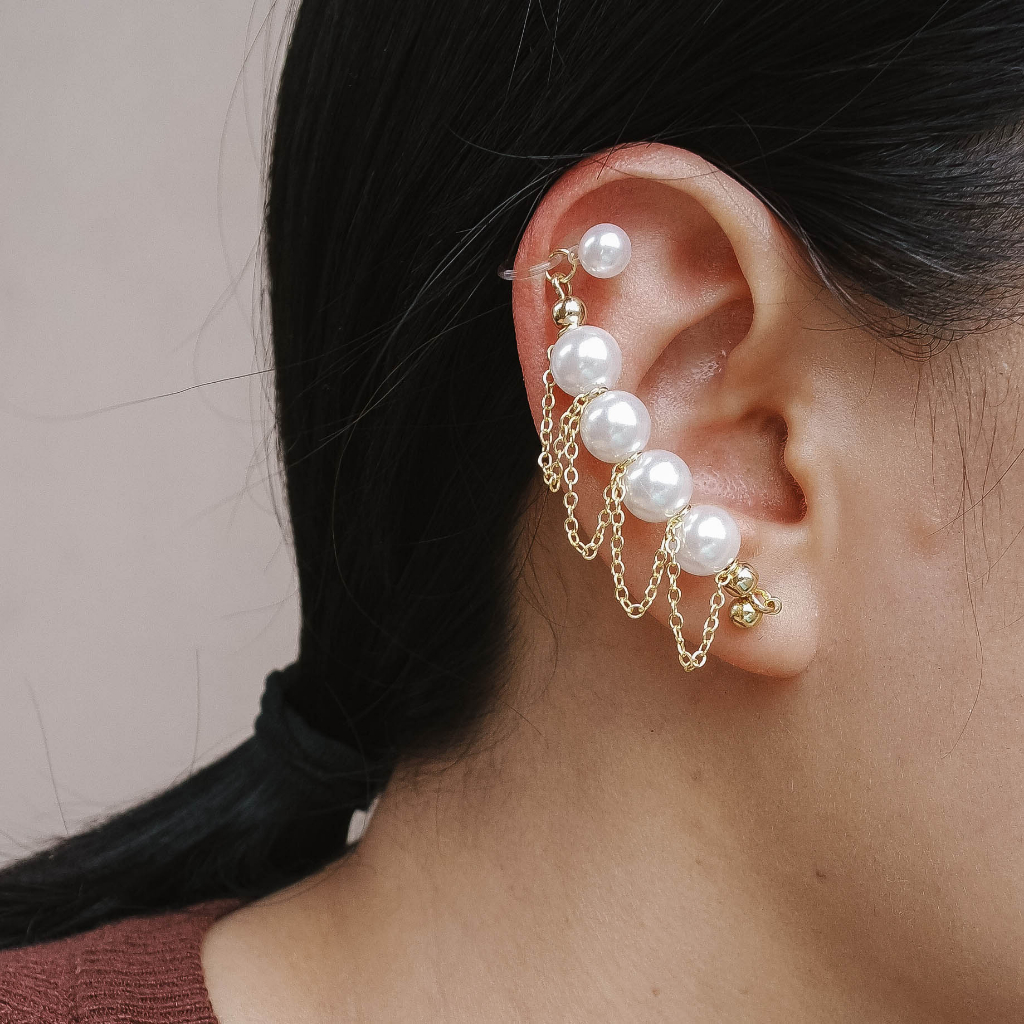 EARCUFF MUTIARA - 2485 (DIPAKAI DI SISI KANAN)