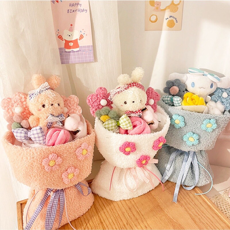 Bucket Boneka Ready Stock Siap Kirim Free Box Free Paper Bag | Bucket Bunga Boneka | Bucket Bunga Berisi Boneka Kecil dan Boneka Bunga | Gift Boneka Untuk Pacar | Bunga Anti Layu | Gift Kado Bunga | Kado Valentine | Gift Wisuda | Gift Ulang Tahun