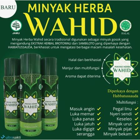 ^ KYRA ^ Wahid Minyak Herba Obat Gosok Herbal Mengatasi Pegel Linu Nyeri Sendi Luka Memar