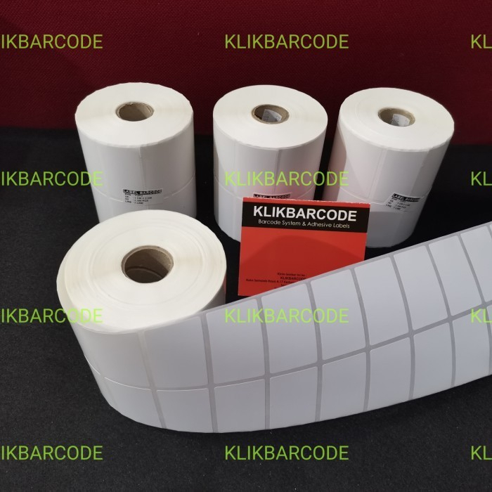 

Label Sticker Barcode Yupo 50 X 30 MM CORE 1" 2 Line gap 3mm 2500 pcs