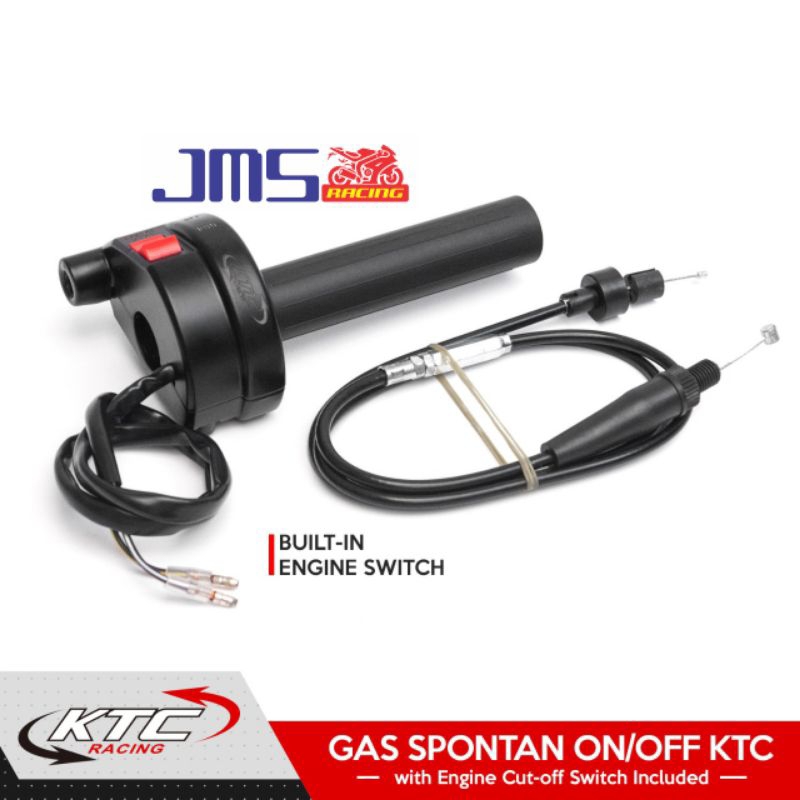 Gas spontan ktc racing original saklar on/off satria fu rxking mx sonic jupiter z vega supra vixion r15 cbr cb mega pro tiger thunder mio beat vario ninja r/rr Mio soul