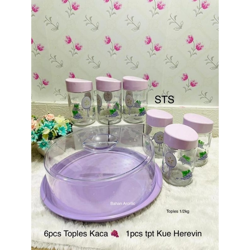 TOPLES KACA + TEMPAT KUE HEREVIN