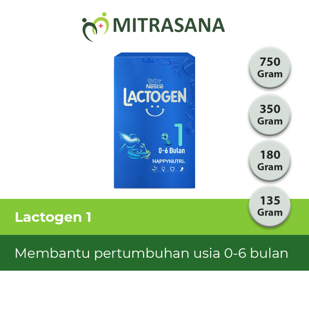 Nestle Lactogen 1 Susu Formula 0-6 Bulan 180 GR | 350 GR | 750 GR