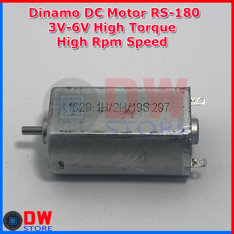 Dinamo DC Motor RS180 RS-180 High Speed Torque 3V-6V