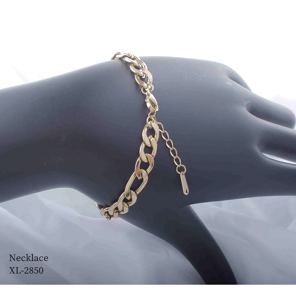 Gelang Titanium Rantai Polos Perhiasan Fashion 2850