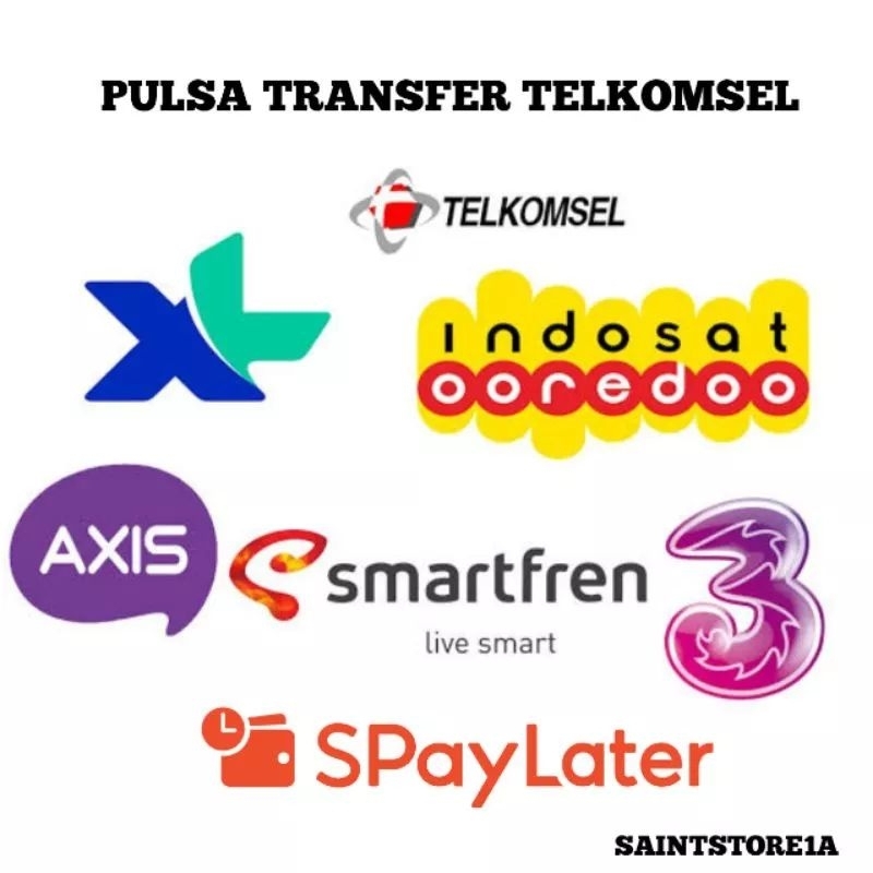 (chat admin untuk spaylater) PULSA SEMUA OPERATOR PERDANA TELKOMSEL , XL , AXIS , IM3  , THREE