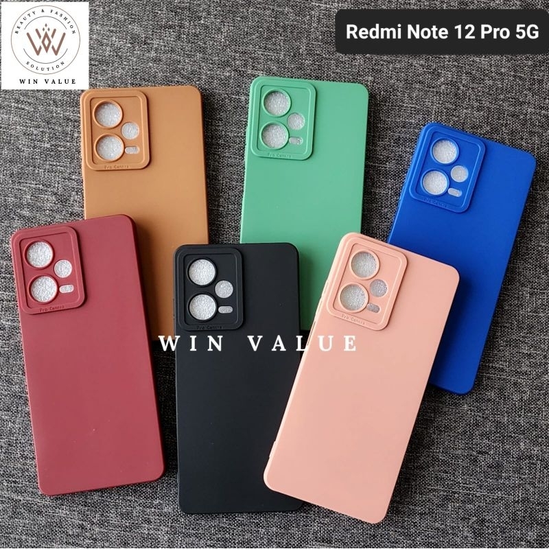 Redmi Note 12 4G Redmi Note 12 Pro 5G Case Pro Kamera Softcase Black Matte Case Redmi Note 12 Pro 5G