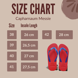 CAPHARNAUM [Messie] Navy On Red Sandal Jepit Pria Simple Cozy