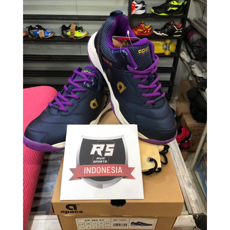 New Product Sepatu Badminton Apacs Cp 302 Xy Original 100% Shb 65