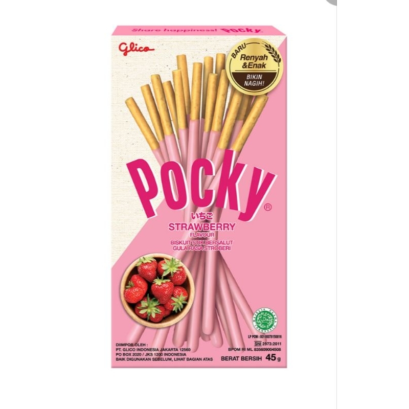 

Glico Pocky Biskuit Stick Strawberry 45 g