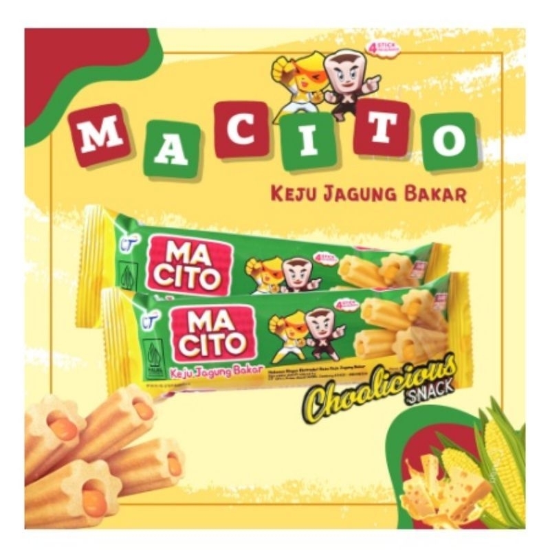 

MACITO keju jagung bakar 11gr per dus