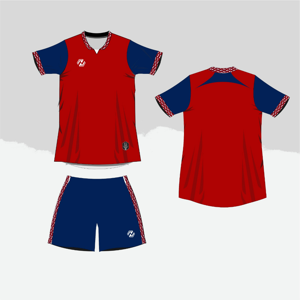 JERSEY BOLA ORIGINAL NAMO ELMOW MERAH NAVY JERSEY FUTSAL ORIGINAL NAMO ELMOW