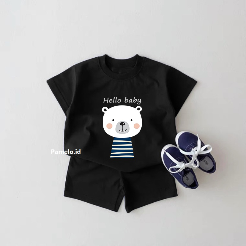 Pamelo.id Set Anak Viral / Polar  / Fashion Anak / Stelan baju anak / Korea Style / Set Balita