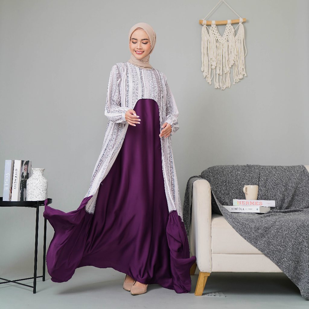 Mikha Dress Silk Premium Raya Series Dress Lebaran