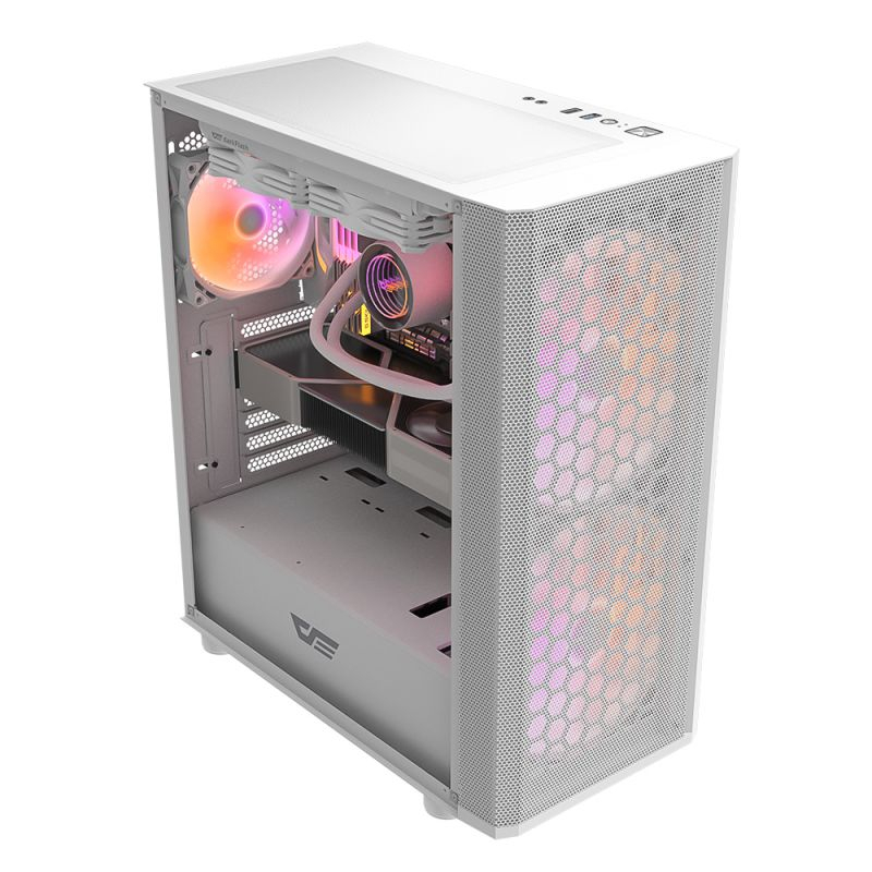DARKFLASH DK360 ATX PC Casing DK 360 White Gaming Case