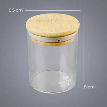 Toples Kaca Stoples Bumbu Kacang Borosilicate Glass Jar Keler Gelas