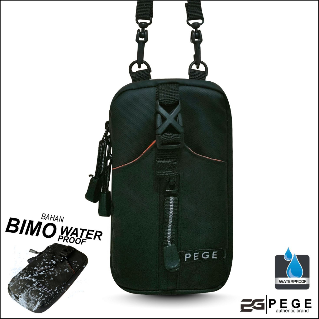 SlingPouch Bahan BIMO Anti Air Waterproof Tas Kecil Untuk HP PEGE Chavo - PG 8959