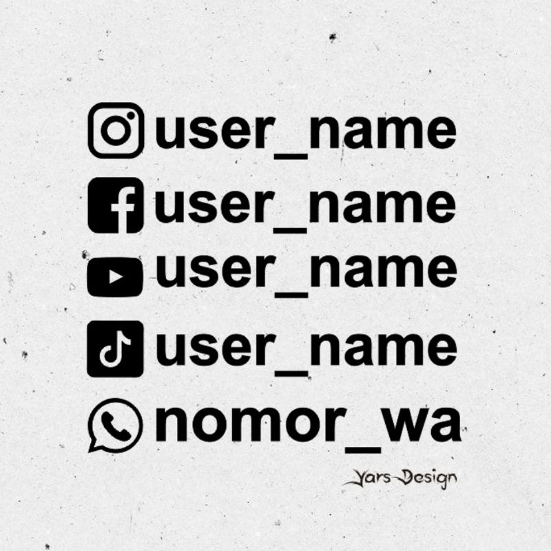

Cutting Sticker Custom ID Instagram Facebook YouTube Tiktok WhatsApp Sticker
