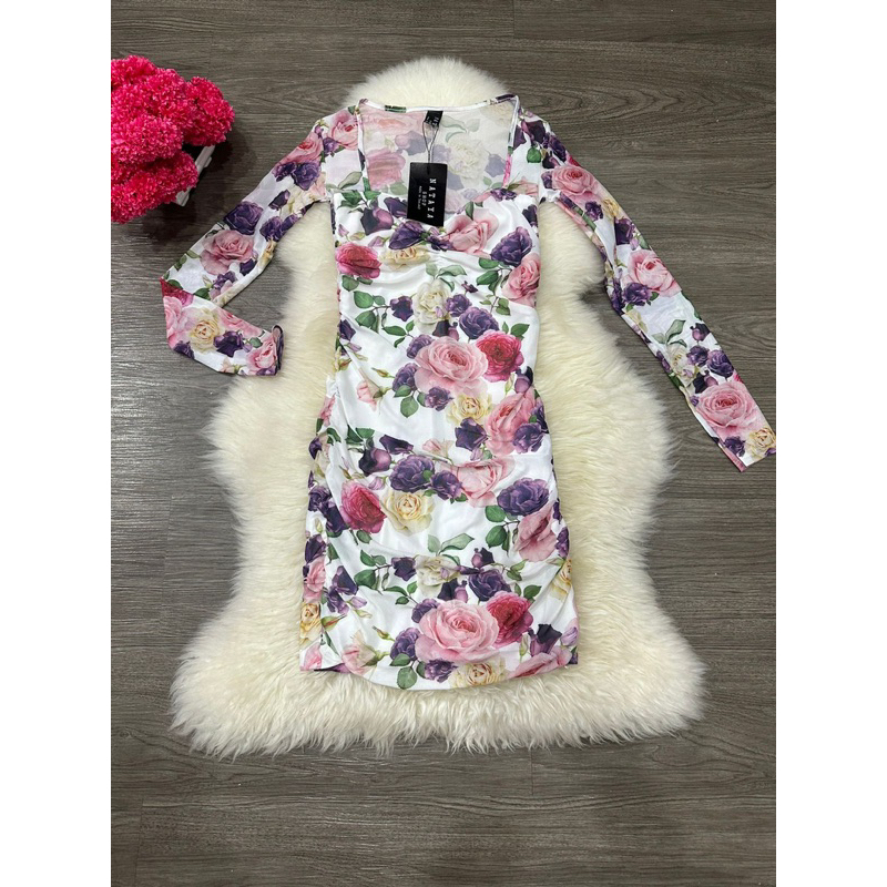 CODE: NT001 dress flower bkk ready stok