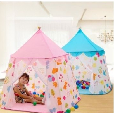 Tenda Anak Model 2 Pintu Warna Warni Tenda Bermainan Anak Tenda Lipat Original