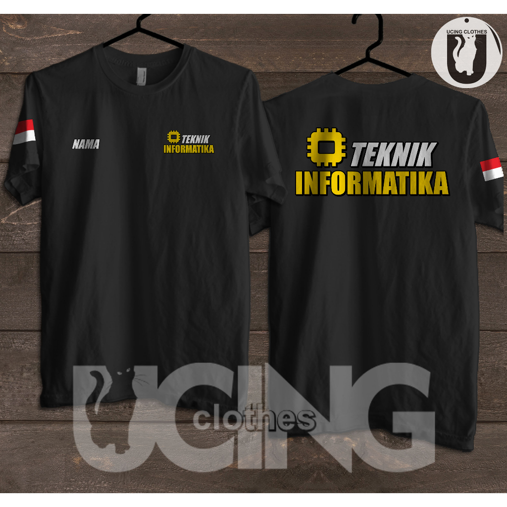 Kaos Baju Teknik Informatika Gratis Nama Kamu Kaos Distro