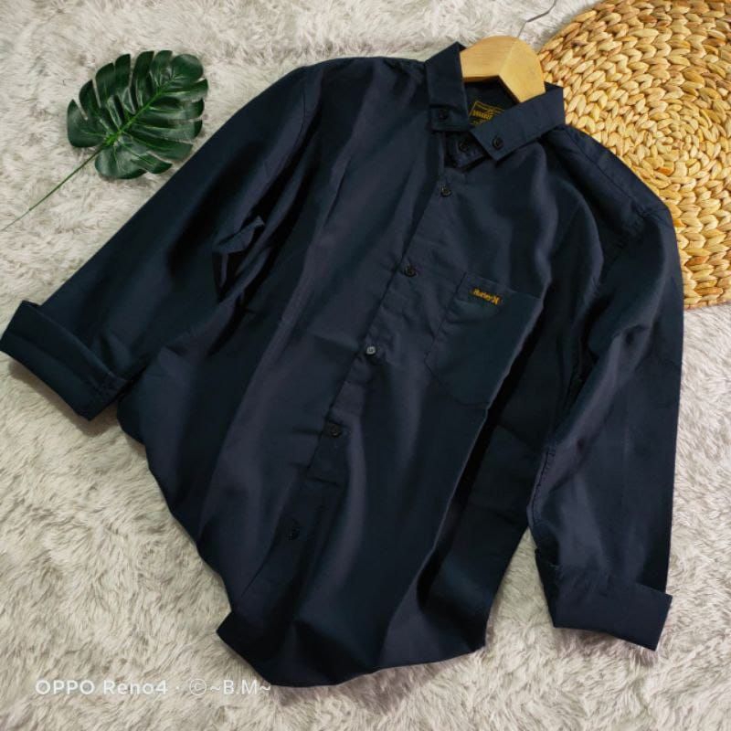 KEMEJA PRIA MENS POLOSAN LENGAN PANJANG COOLMAN PAKAIAN PRIA CASUAL