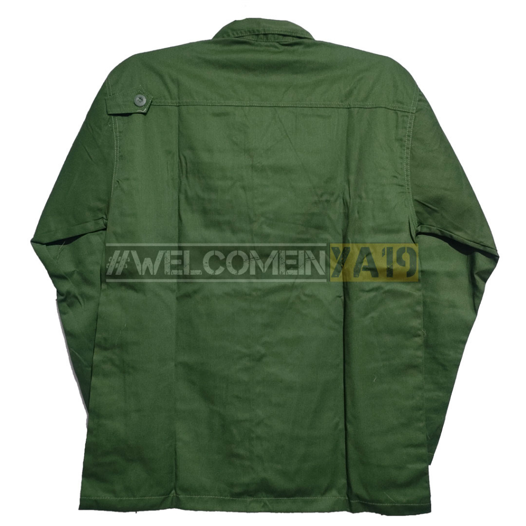 Baju Setelan PDL Linmas Hijau / Seragam PDL Linmas / Seragam Hansip American Drill