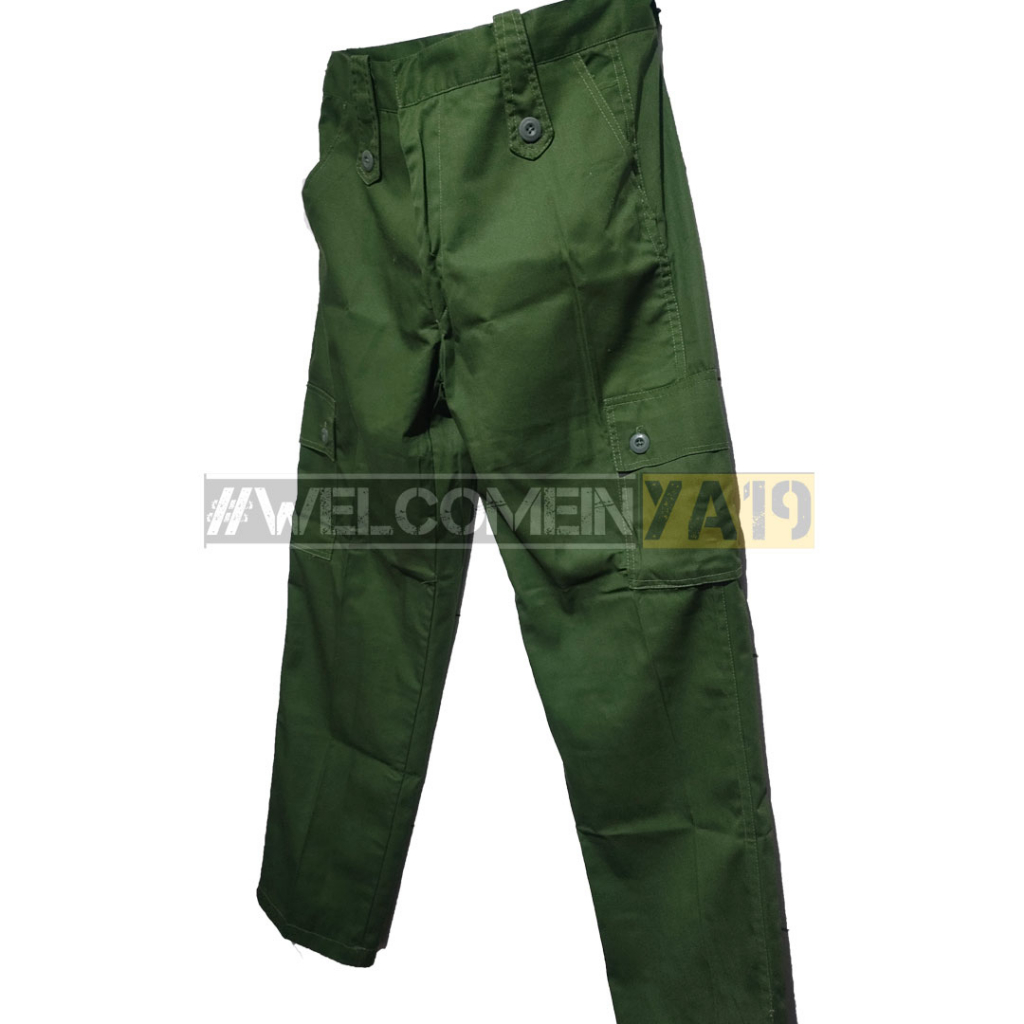 Baju Setelan PDL Linmas Hijau / Seragam PDL Linmas / Seragam Hansip American Drill