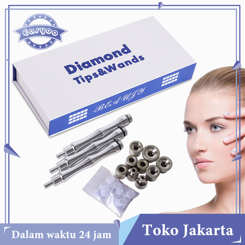 Isi 12 Sparepart Diamond Dermabrasi Alat Dermabrasi Wajah Aksesoris