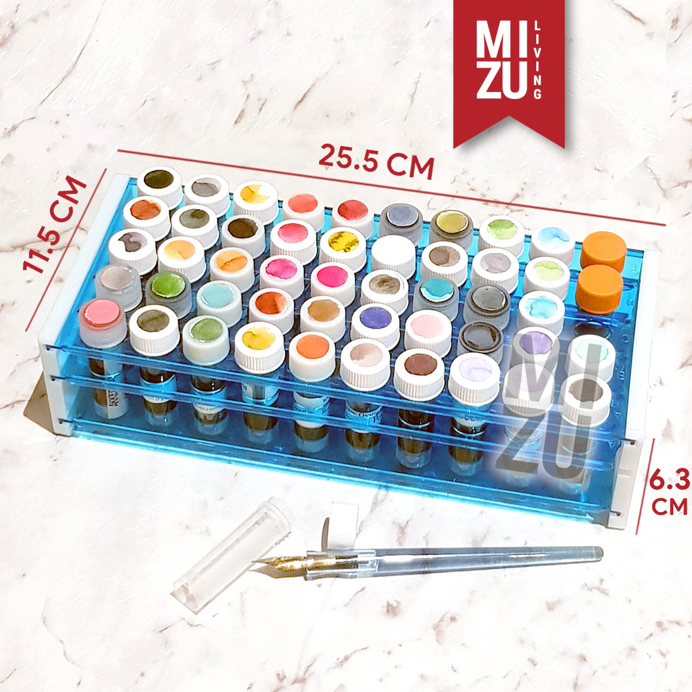 MIZU INKU-TATE Fountain Pen Ink Sample Vial Rack Holder Rak Test Tube 16mm