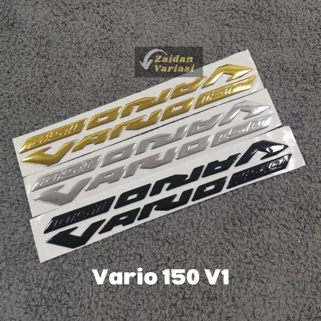 Logo Emblem Timbul Vario 150 2 Pcs 2017 Silver 125 Hitam Sepasang Kiri Dan Kanan Full Croom 3d Merah Stiker Honda Dengan Angka Gold Bahan Plastik Untuk Dekorasi Motor Warna