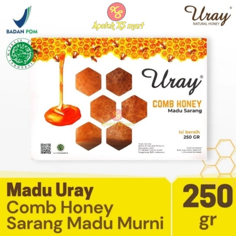 

URAY MADU SARANG 250 GRAM COMB HONEY MADU ASLI MADU MURNI