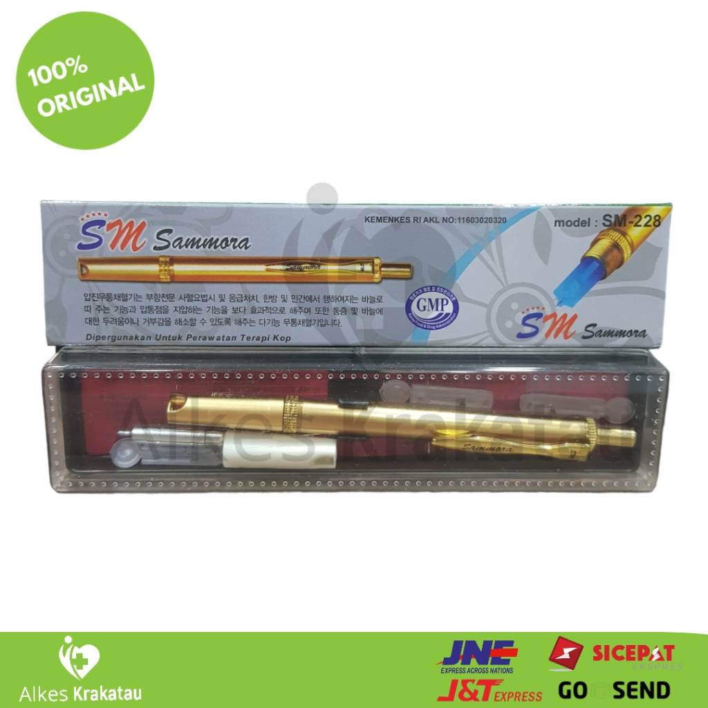 Pen Bekam Sammora Gold SM 228 / Lancing Sammora Gold / Alat Bekam
