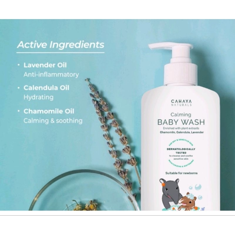 Cahaya Naturals Calming Baby Wash (Sensitive Skin) 225ml - Sabun Mandi Bayi